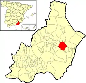 Localisation de Lubrín
