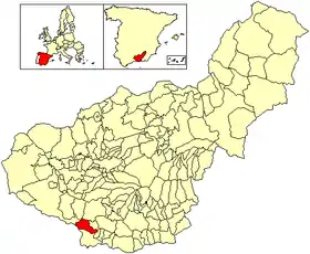 Localisation de Otívar