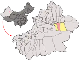 Localisation de District de Gaochang