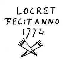 Marque sur un médaillon