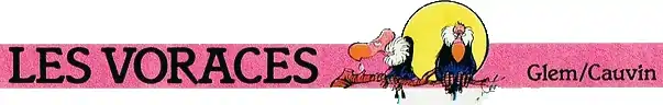 Logo Les Voraces dans Spirou en 1986