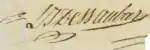 Signature de Louis Jean Dessaubaz
