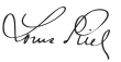 Signature de Louis Riel