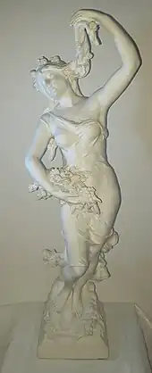 D'après Louis Auguste Moreau et François Moreau, Le Printemps (vers 1890-1900), biscuit de Sèvres, localisation inconnue.