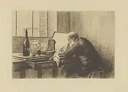 Louise Danse, Portrait d'Auguste Danse, Bibliothèque Royale de Belgique