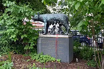 La Louve capitoline, reproduction en bronze de 1962.