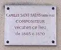 Pour Camille Saint-Saëns.