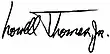 Signature de Lowell Thomas, Jr.