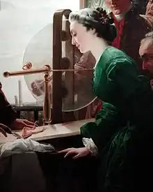 Tableau représentant un détail avec Lucia Galeazzi Galvani