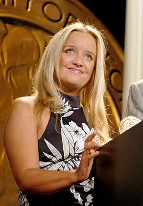 Lucy Davis, l'interprète d'Etta Candy dans le film Wonder Woman de 2017.