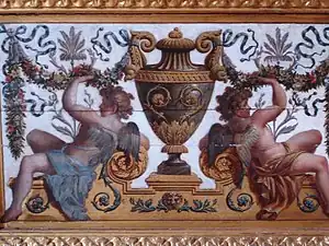 Tableau sur faïence.