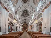 Intérieur de l'église des Jésuites de Lucerne