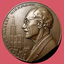 Médaille du professeur Albert Kirrmann, 1970