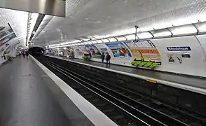 La station rénovée de la ligne 5.
