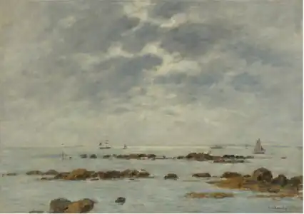 Marine à Saint-Vaast-la-Hougue, 1892Collection privée, vente 2011.