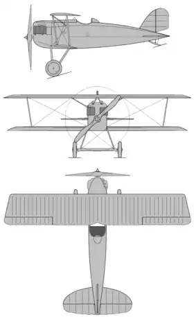 vue en plan de l’avion
