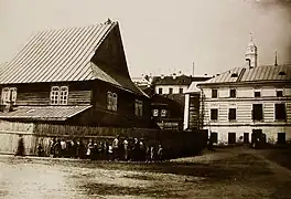 Une des synagogues en 1913.