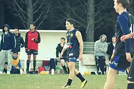 2014, Greg Chatel durant le match contre les ALFA Lyon.