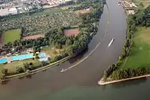La confluence du Main et du Rhin.