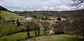 Vue du village de Malléon, Ariège, prise du cimetière