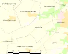 Carte de la commune d'Allainville.