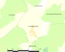 Carte de la commune La Framboisière.