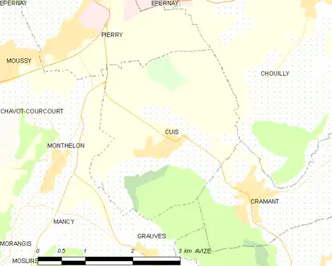 Carte de la commune.