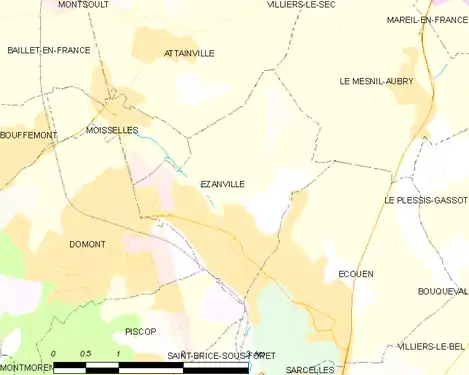 Carte de la commune.