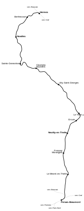 Voir la carte de la ligne.