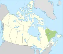 Carte des territoires traditionnels innus.