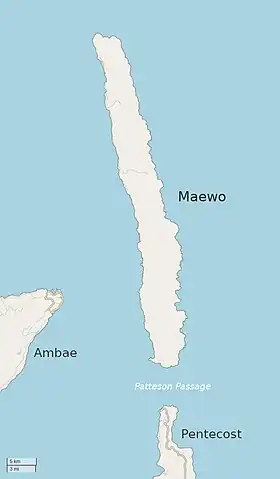 Carte de Maewo.
