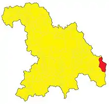 Localisation de Fabbrica Curone