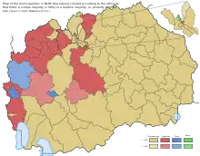 Carte des nationalités en 2021