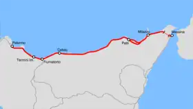 Voir la carte de la ligne.