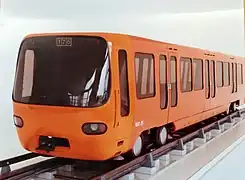 Maquette de la rame MPL 75, conservée aux Archives municipales de Lyon