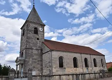 Vue de l'église Saint-Léger.