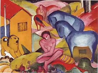 Der Traum (Le Rêve), 1912, huile sur toile (136&nbsp;×&nbsp;101&nbsp;cm), musée Thyssen-Bornemisza (Madrid).