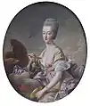 Portrait de la dauphine Marie-Antoinette en Hébé, Musée Condé.