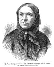 Dessin représentant Marie-Pape Carpentier.
