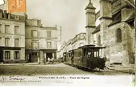 La place de l'église.