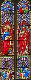 Vitraux représentant saint Joseph et saint Jean-Baptiste