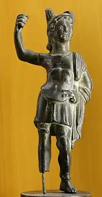 Mars cuirassé, figurine en bronze, IIe – IIIe&nbsp;siècle.