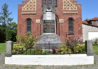 Le monument aux morts de Martinsart.