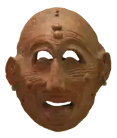 Masque provenant de Carthage au département des antiquités orientales du musée du Louvre, fin du VIIe-début du VIe siècle av. J.-C.