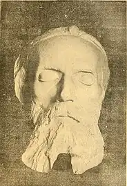 Masque mortuaire de Jules Vallès, exécuté par Tallerich [cliché Thiercelin].