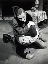 En 1959 avec Andrej Brinar dans une pièce de Matej Bor&nbsp;(en) au Ljubljanska Drama