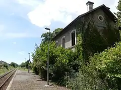 La voie en direction de Bergerac.