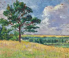 Paysage près de Méréville (vers 1905), collection particulière[réf.&nbsp;nécessaire].
