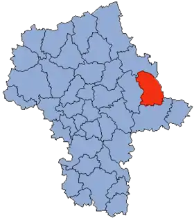 Localisation de Powiat de Sokołów