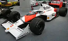Bruno Giacomelli estime que sa Life L190 rendait plus de 100&nbsp;km/h à cette McLaren MP4/5